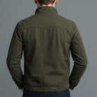 Damen Baumwolljacke Stehkragen Reißverschluss Used Look - Image 7