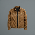 Damen Baumwolljacke Stehkragen Reißverschluss Used Look - Image 5