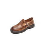 Flavia - eleganckie damskie skórzane buty Mary Jane