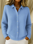 Damen Strickjacke Klassisch mit Knöpfen