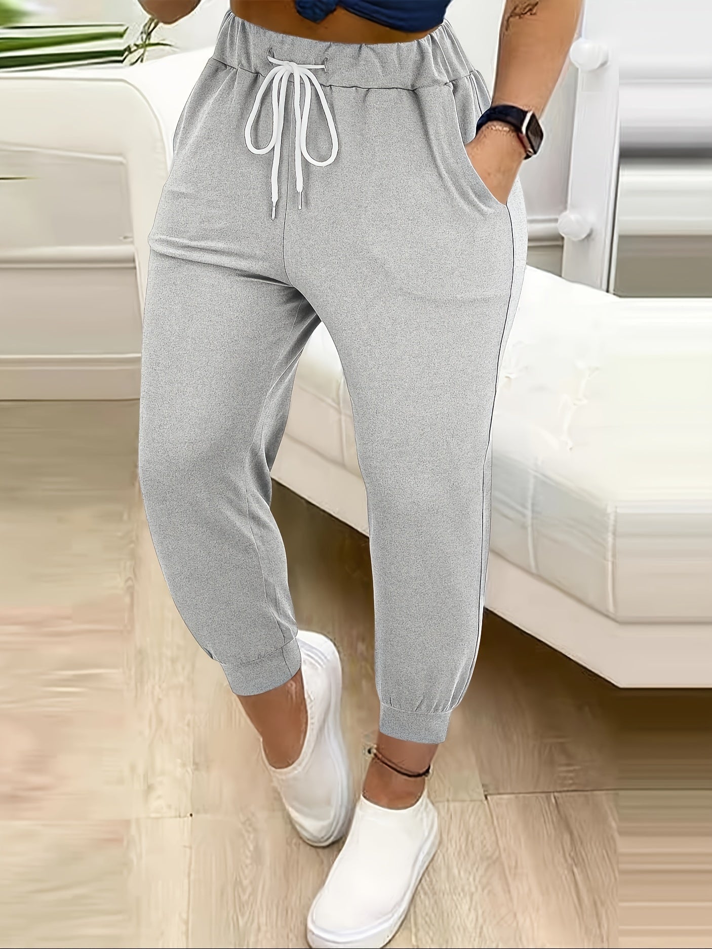 Damen Tapered Jogginghose Relaxed Fit - Image 6