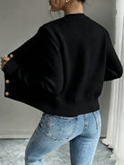 Damen Kabelstrick Strickjacke Knöpfe - Image 2