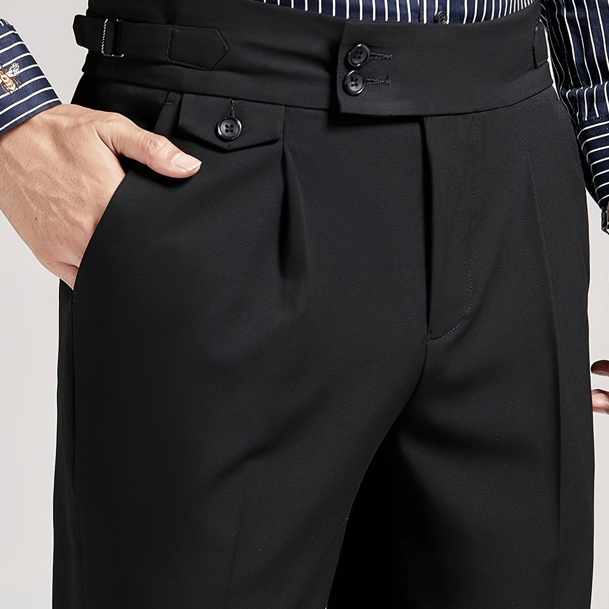 Herren Bundfaltenhose Maßgeschneidert Elegant