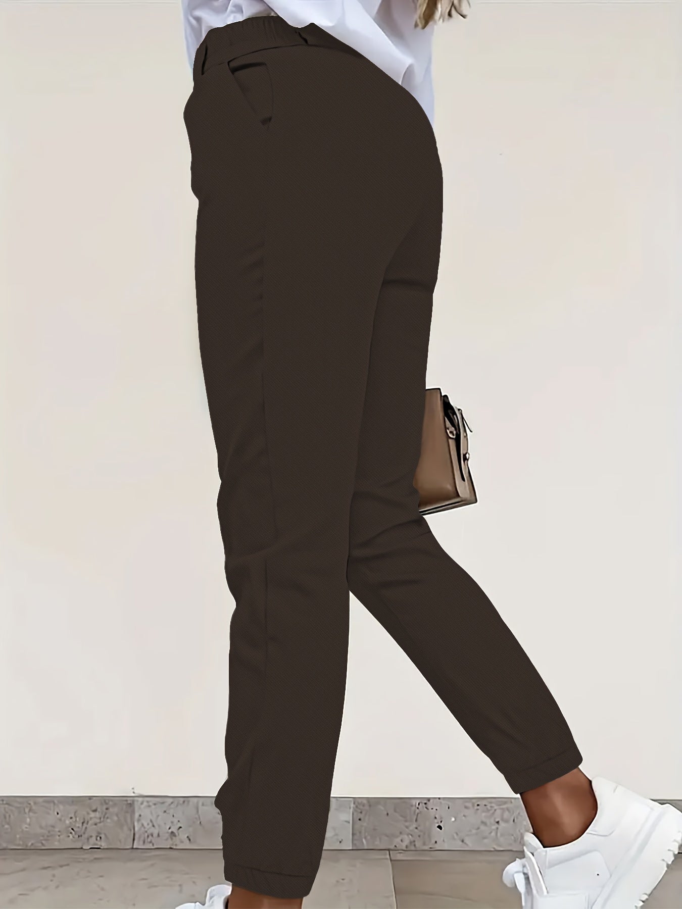 Damen Slim Fit Stoffhose Tailliert - Image 12