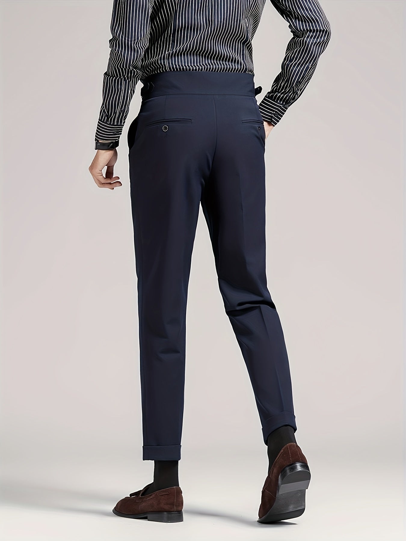 Herren Bundfaltenhose Maßgeschneidert Elegant - Image 11