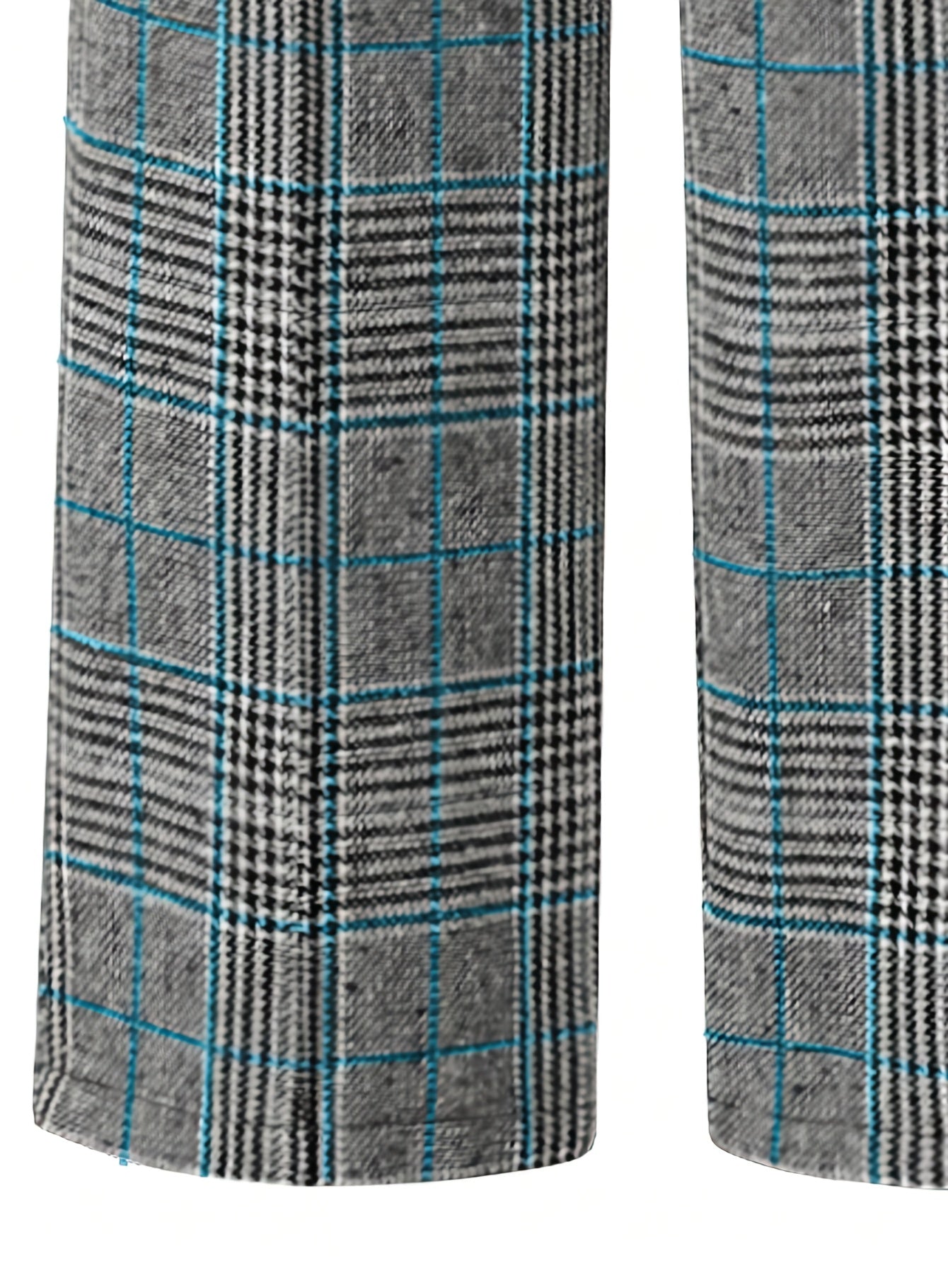 Damen Karierte Weite Hose Marlene Stil - Image 11