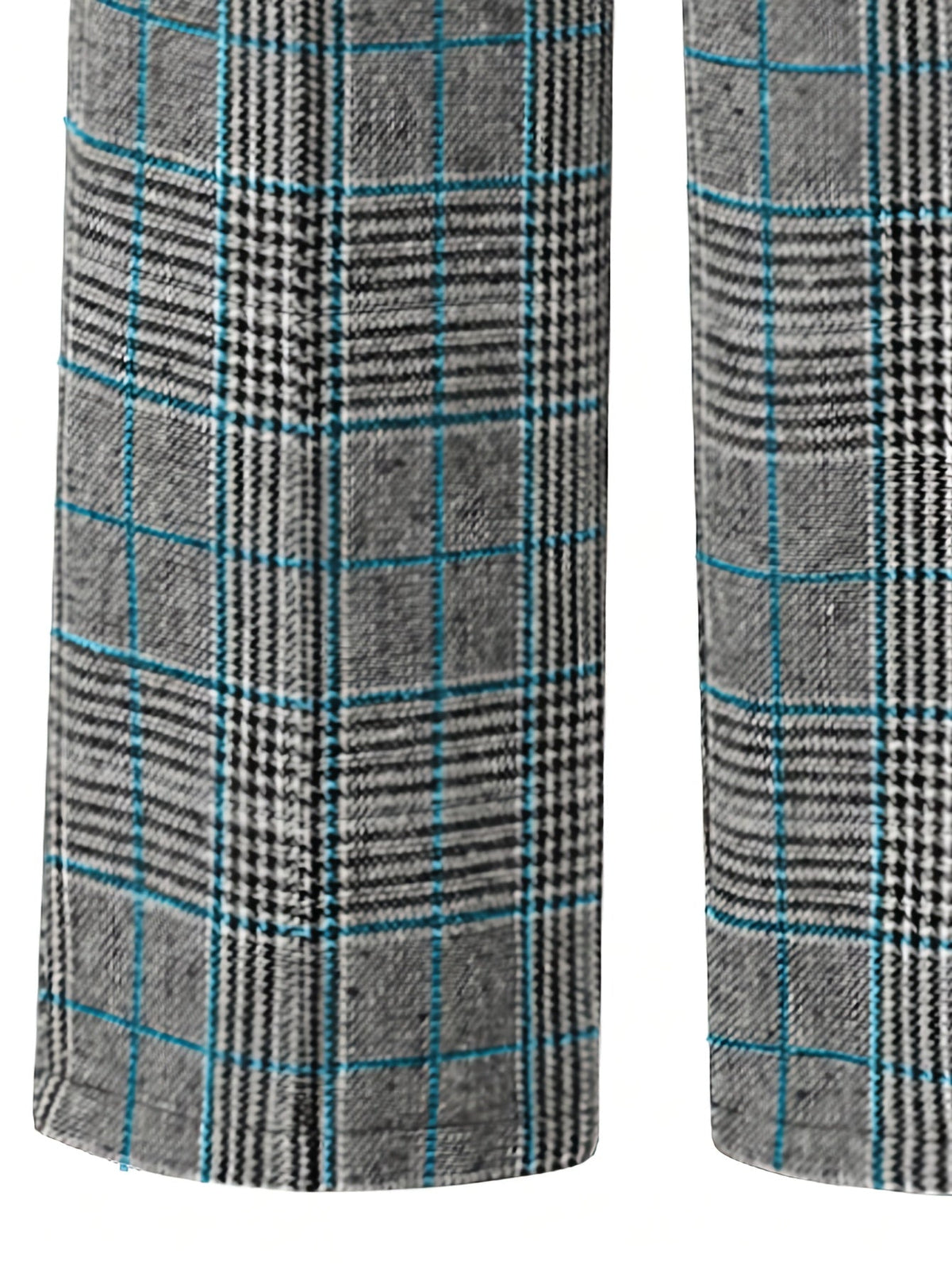 Damen Karierte Weite Hose Marlene Stil - Image 11