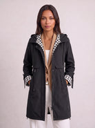 Damen Kapuzenparka leicht langer wasserabweisender Mantel - Image 7