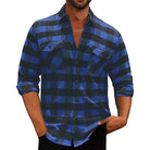 Herren Kariertes Hemd Klassisches Karohemd Relaxed Fit - Image 3