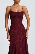 Damen Besticktes Maxi Abendkleid Elegant Lang - Image 12
