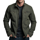 Damen Baumwolljacke Stehkragen Reißverschluss Used Look - Image 2