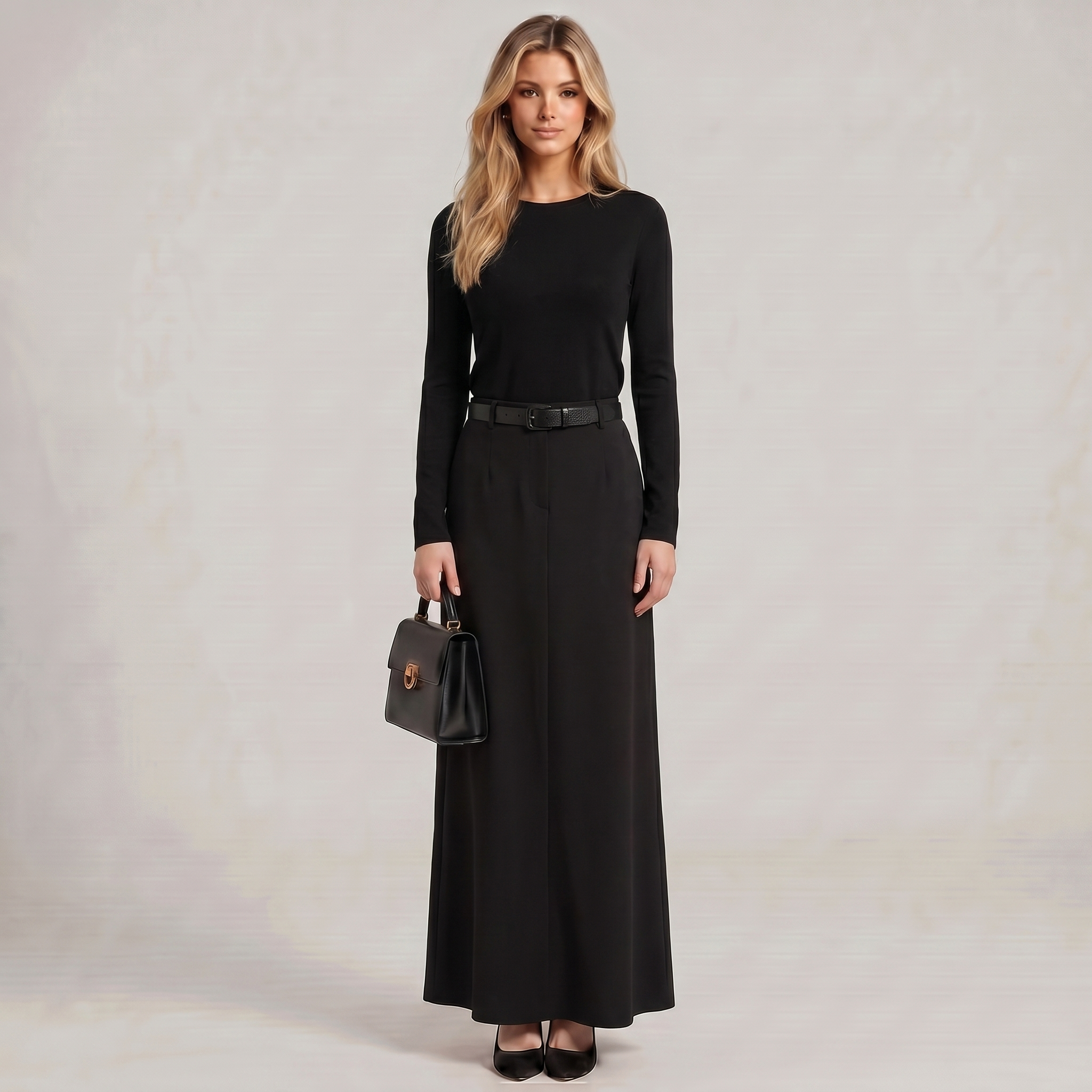 Women Flowy Wide Leg Maxi Skirt - Image 2