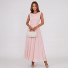 Damen Plisseekleid Festliches Midi-Kleid Drapierter Ausschnitt - Image 9