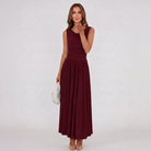 Damen Plisseekleid Festliches Midi-Kleid Drapierter Ausschnitt - Image 20