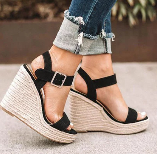Damen Orthopädische Keilabsatz Sandalen Bequem - Image 4