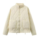 Elegante Damenjacke Kurz Übergangsjacke mit Taschen