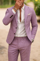 Men's Two Piece Slim Fit Suit Set - Image 9