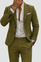 Men's Two Piece Slim Fit Suit Set - Image 3