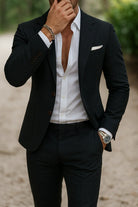 Men's Two Piece Slim Fit Suit Set - Image 7
