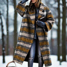 Damen langer Wollmantel oversized warm - Image 6