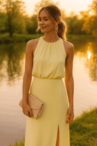 Damen Ärmelloses Midikleid Seitenschlitz - Image 11