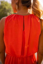 Damen Ärmelloses Midikleid Seitenschlitz - Image 3