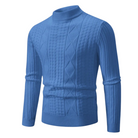 Herren Rollkragenpullover Zopfmuster Strickpullover - Image 7