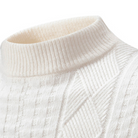 Herren Rollkragenpullover Zopfmuster Strickpullover - Image 2