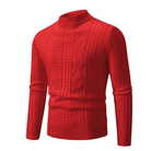 Herren Rollkragenpullover Zopfmuster Strickpullover - Image 6