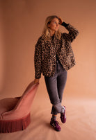 Damen Leopardenjacke Animal-Print - Image 3