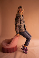 Damen Leopardenjacke Animal-Print - Image 7