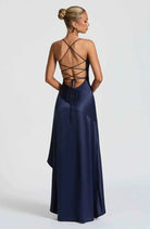 Damen Maxikleid mit Schlitz Elegant Lang - Image 7