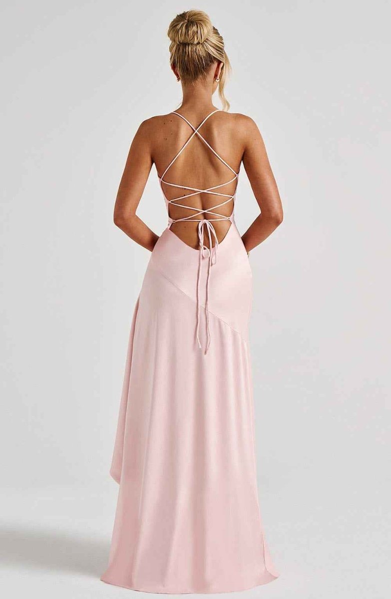 Damen Maxikleid mit Schlitz Elegant Lang - Image 13
