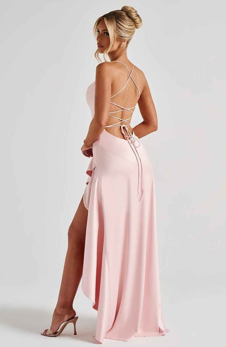 Damen Maxikleid mit Schlitz Elegant Lang - Image 12