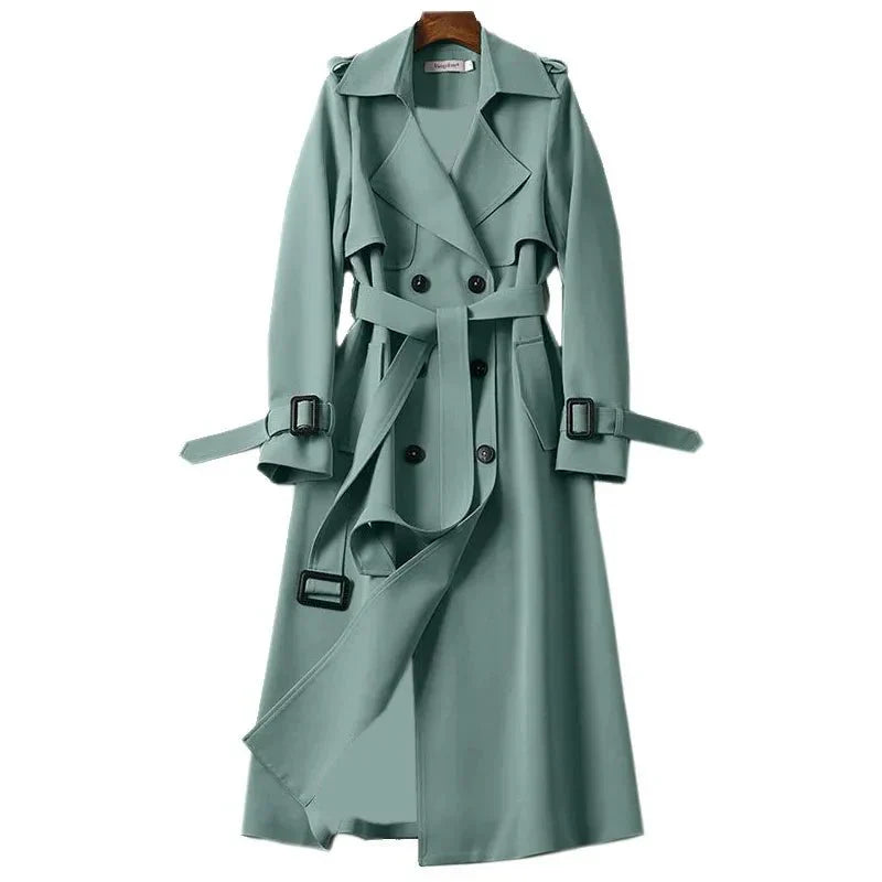 Damen Langer Trenchcoat Klassisch - Image 3