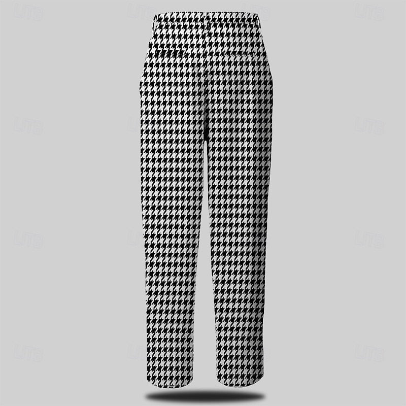 Herren Hahnentritt Hosen Maßgeschneidert Winter - Image 2
