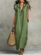 Damen Boho Maxikleid Fließend - Image 3