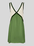 Damen Minikleid Rückenfrei Kontrast Design - Image 4