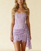 Damen Spitzenkorsett Minikleid figurebetont kurz - Image 9