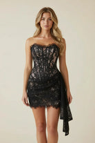 Damen Spitzenkorsett Minikleid figurebetont kurz - Image 2