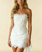 Damen Spitzenkorsett Minikleid figurebetont kurz - Image 6