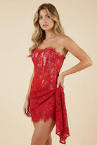 Damen Spitzenkorsett Minikleid figurebetont kurz - Image 4