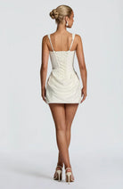 Damen Drapiertes Korsett Minikleid - Image 7