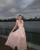 Damen Ärmellos Blumen Maxikleid - Image 11