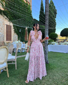 Damen Ärmellos Blumen Maxikleid - Image 9