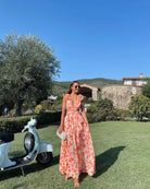Damen Ärmellos Blumen Maxikleid - Image 3