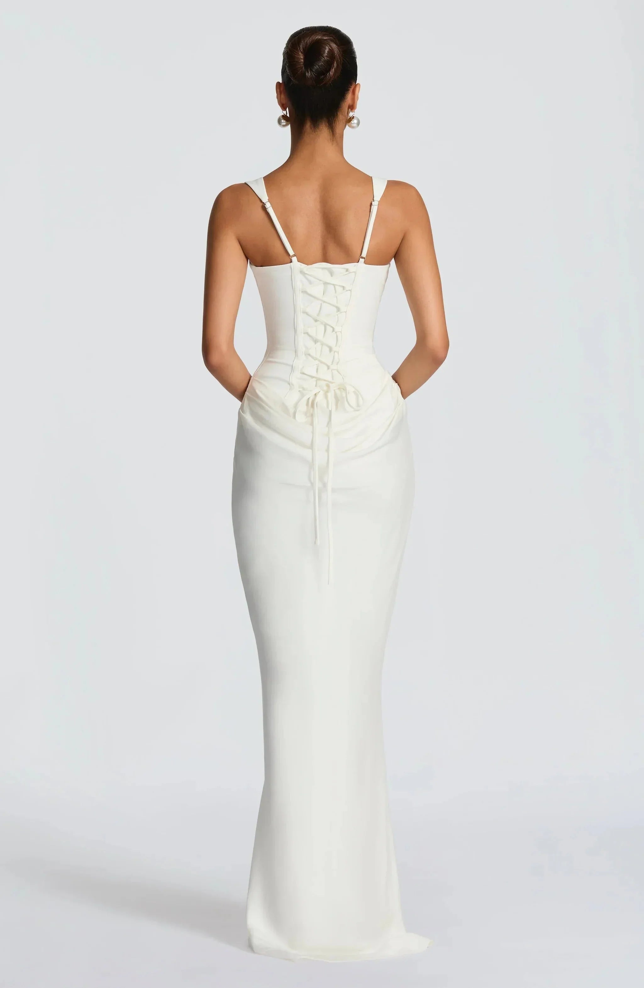 Damen Maxikleid rückenfrei figurbetont - Image 9
