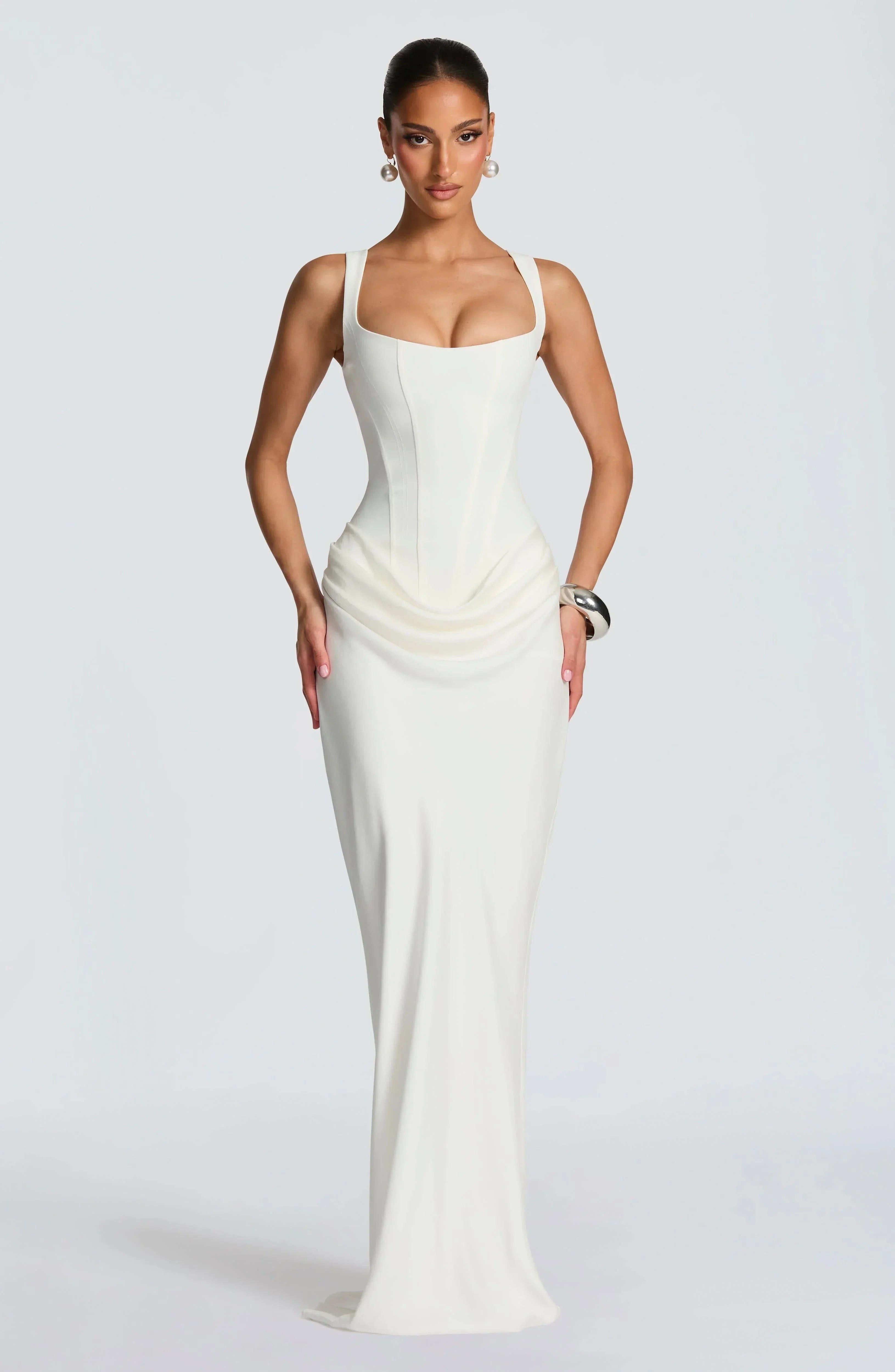Damen Maxikleid rückenfrei figurbetont - Image 8