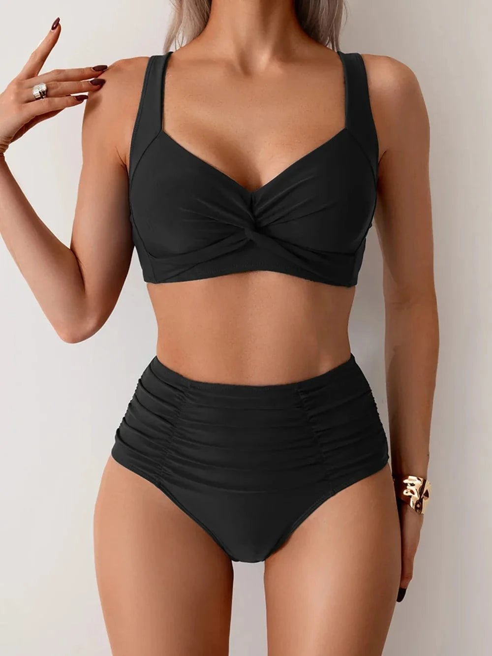Women High Waisted Bikini Set Two Piece Swimsuit