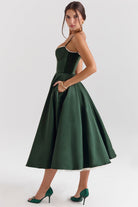 Damen Midi-Tüllkleid Träger Festlich - Image 31